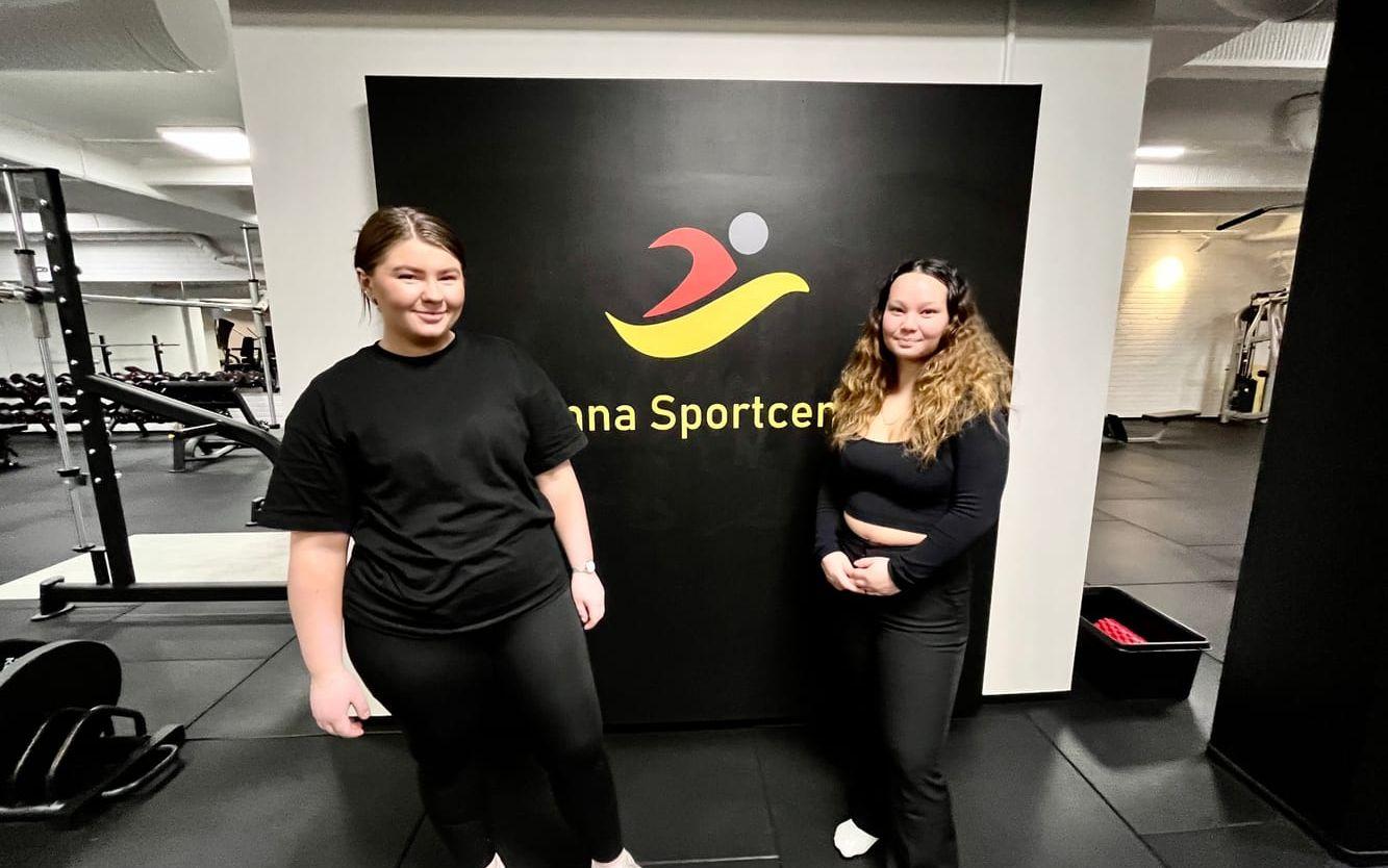 Alexandra Runesson och Julia Kihlström ska arbeta på gymmet. 