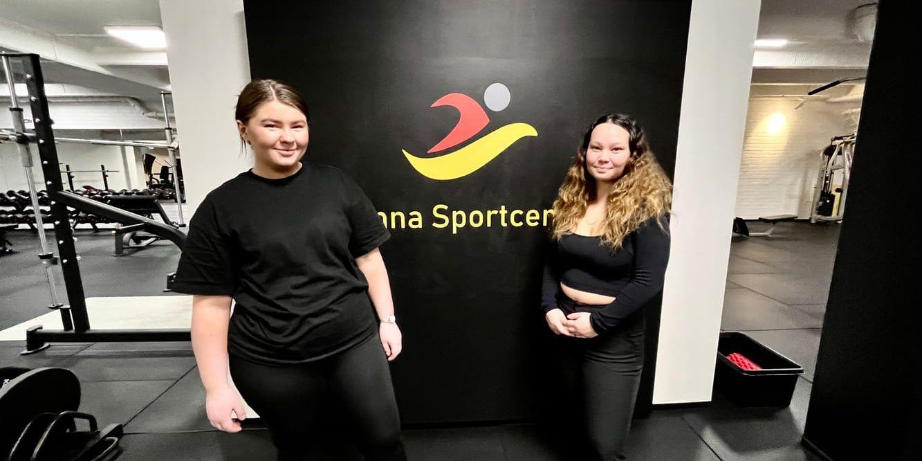 Alexandra Runesson och Julia Kihlström ska arbeta på gymmet. 