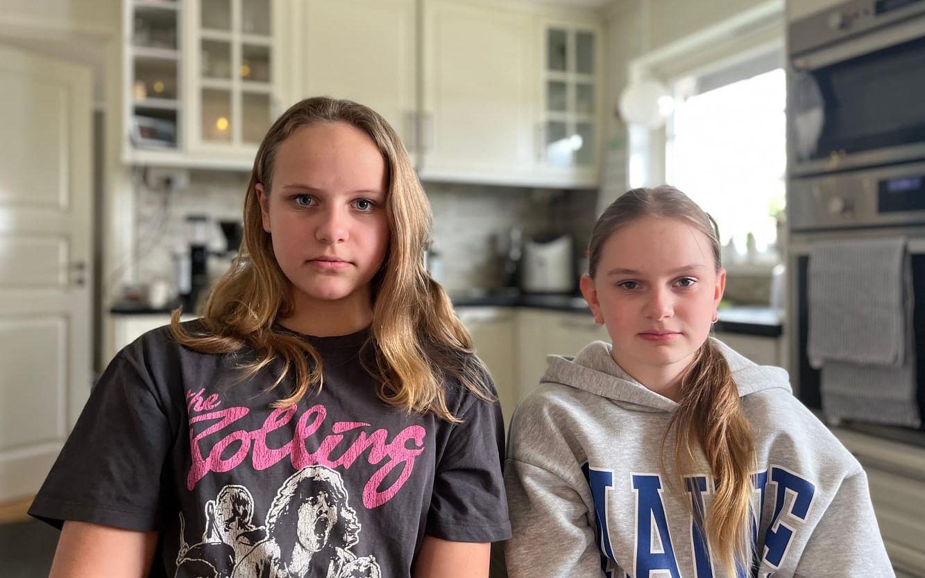 Angelika Jerkvall och Ella Larsson ser fram emot att börja högstadiet.