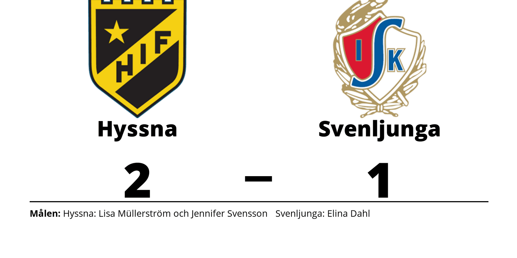 Hyssna IF vann mot Svenljunga IK